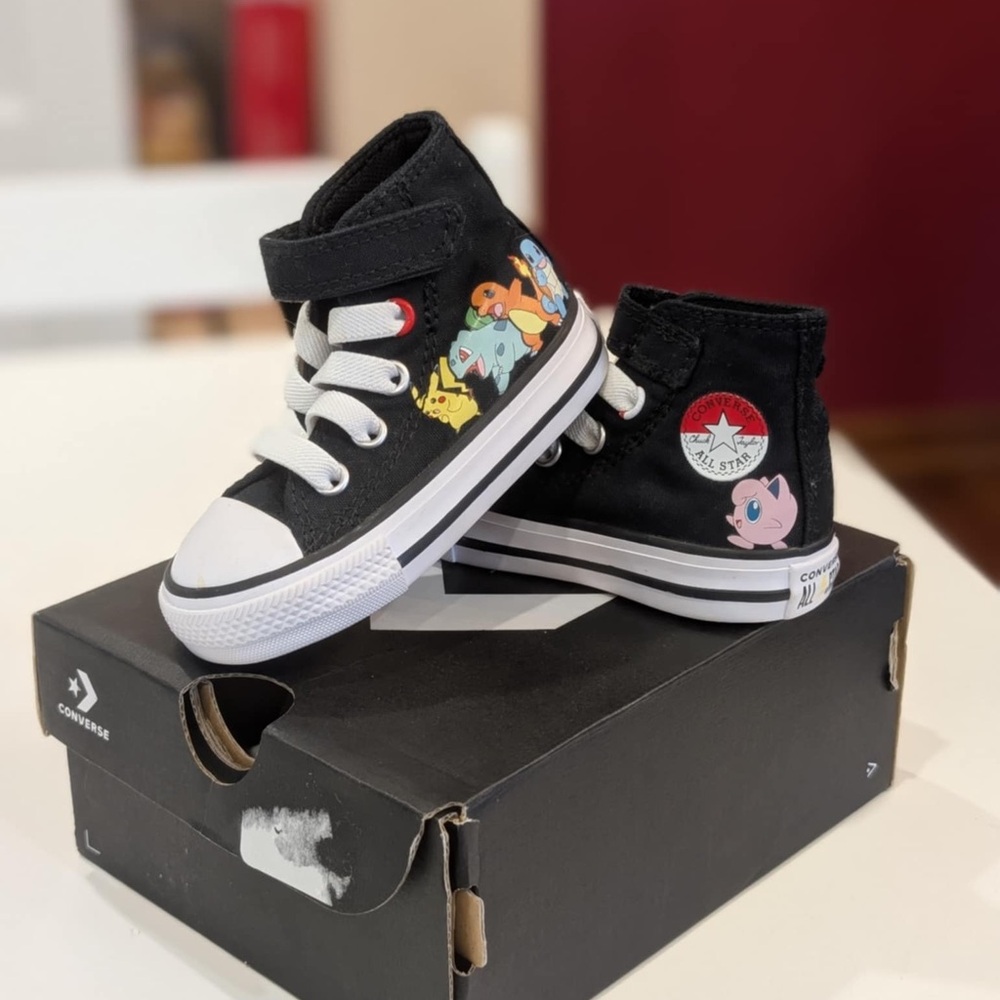 BNIB Size 3 Infant Converse X Chuck Taylor All-Star Pikuchu Sneakers